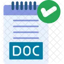 Verified File Business Icon