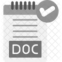 Verified File Business Icon