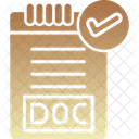 Verified File Business Icon
