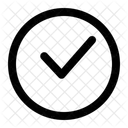 Verified Shapes And Symbols Tick Mark Icon