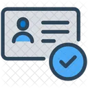 Identification Identity Id Card Icon