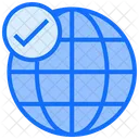 Verified Internet Verified Connection Verified Global Connecton Icon