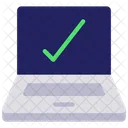 Verified Laptop Secure Laptop System Security Icon