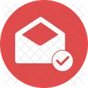 Certified Mail Checked Mail Prove Mail Icon