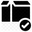 Attested Package Proved Package Valid Cardboard Box Icon