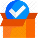 Verified Parcel Delivered Package Icon