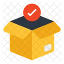 Verified Parcel Verified Package Cardboard Icon