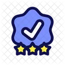 Verified Rating Badge Icon