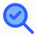 Zoom Verified Magnifier Icon
