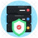 Secure Server Data Server Security Database Protection Icon
