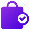 Shopping Bag Check Icon