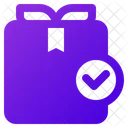 Shopping Check Cardboard Icon
