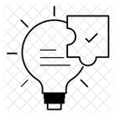 Verified Solution Proven Idea Validated Concept Icon