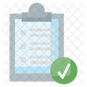 Verified Task List Task Completed Approved Checklist Icon