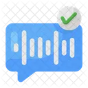 Verified Voice Message Voice Note Voice Communication Icon