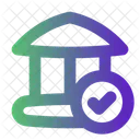 Verifizierte Bank Bank Bankwesen Symbol