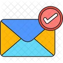 Verifizierte E Mail Mail Verifizierte Nachricht Symbol