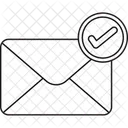 Verifizierte E Mail Mail Verifizierte Nachricht Symbol