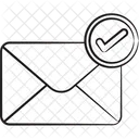 Verifizierte E Mail Mail Verifizierte Nachricht Symbol