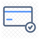 Verifiziert Karte Scheck Symbol