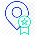 Verifizierter Standort Standortbewertung Symbol