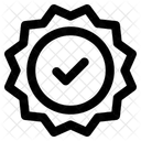 Genehmigt Abzeichen Abzeichen Genehmigt Symbol