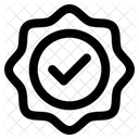 Genehmigt Abzeichen Abzeichen Genehmigt Symbol