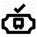 Verifiziertes Busticket  Symbol