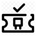 Verifiziertes Busticket  Symbol