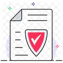 Geschutztes Dokument Geschutzte Datei Verifizierter Blogbeitrag Symbol