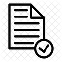 Verifiziertes Dokument Dokument Akzeptieren Dokument Genehmigen Symbol