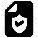 Verifiziertes Dokument Genehmigtes Dokument Beglaubigtes Dokument Symbol