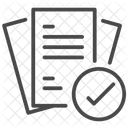 Verifiziertes Dokument Dokument Verifiziert Symbol