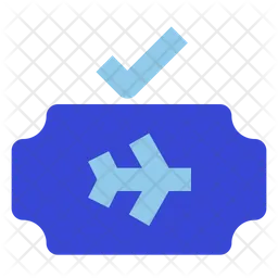 Verifiziertes Flugticket  Symbol