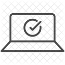 Laptop Sichern Genehmigen Symbol