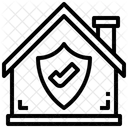 Verifiziertes Haus  Symbol
