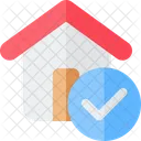 Verifiziertes Haus  Symbol