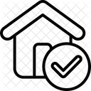Verifiziertes Haus  Symbol