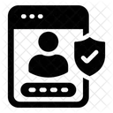 Verifiziertes Profil Verifiziertes Konto Profilprufung Symbol