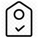 Uberpruft Preisschild Etikett Symbol