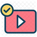 Verifiziertes Video  Symbol