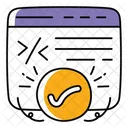 Verify Coding Coding Programming Icon