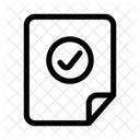 File Verify Confirm Icon