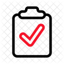 Clipboard Verify Confirm Icon