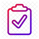 Clipboard Verify Confirm Icon