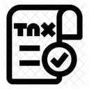 Verify Tax Receipt  Icon