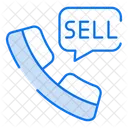 Verkaufsgesprach Telefongesprach Symbol