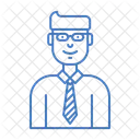 Verkaufer Geschaft Handler Symbol