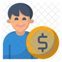 Avatar Dollar Junge Icon