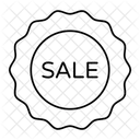 Verkaufsabzeichen Etikett Rabatt Symbol